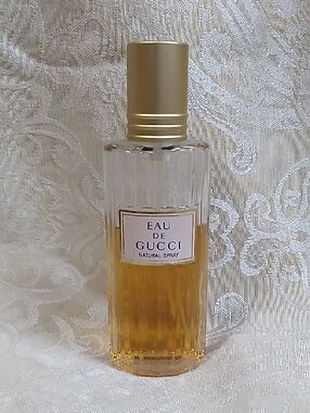 Eau de Gucci Natural Spray Perfume - Amber & Gold Bottle